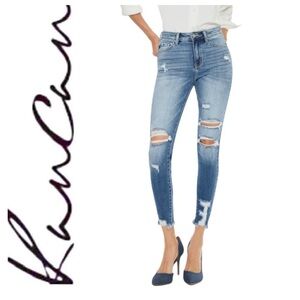 KanCan Kaden High Rise Ankle Skinny Jeans Size 5 W26